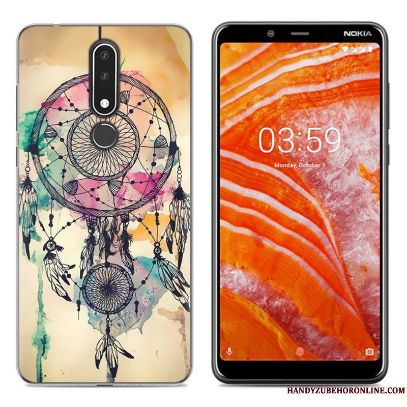 Etui Nokia 3.1 Plus Cartoon Simple Telefon, Cover Nokia 3.1 Plus Blød Ny Grøn