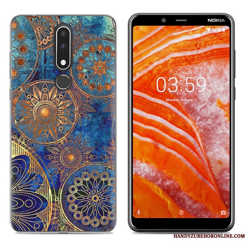 Etui Nokia 3.1 Plus Cartoon Simple Telefon, Cover Nokia 3.1 Plus Blød Ny Grøn