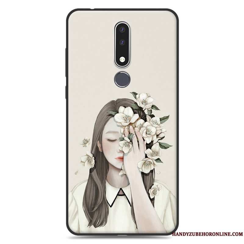 Etui Nokia 3.1 Plus Silikone Hængende Ornamenter Telefon, Cover Nokia 3.1 Plus Tasker Anti-fald Trend