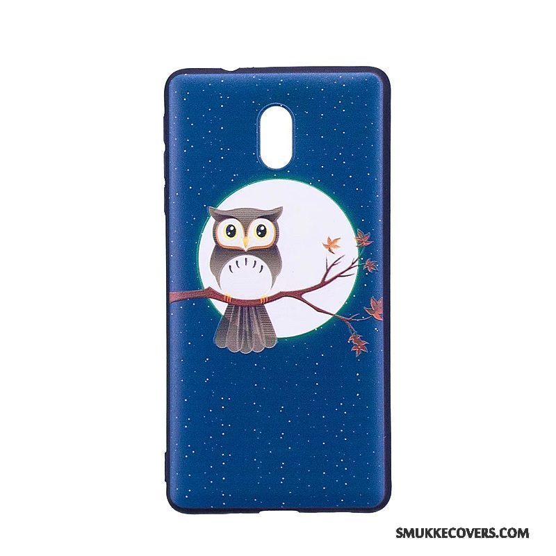 Etui Nokia 3 Cartoon Trend Lyserød, Cover Nokia 3 Relief Telefon