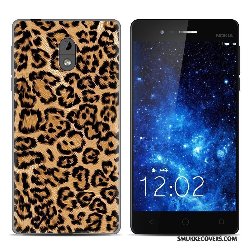 Etui Nokia 3 Kreativ Leopard Gennemsigtig, Cover Nokia 3 Beskyttelse Trend Telefon