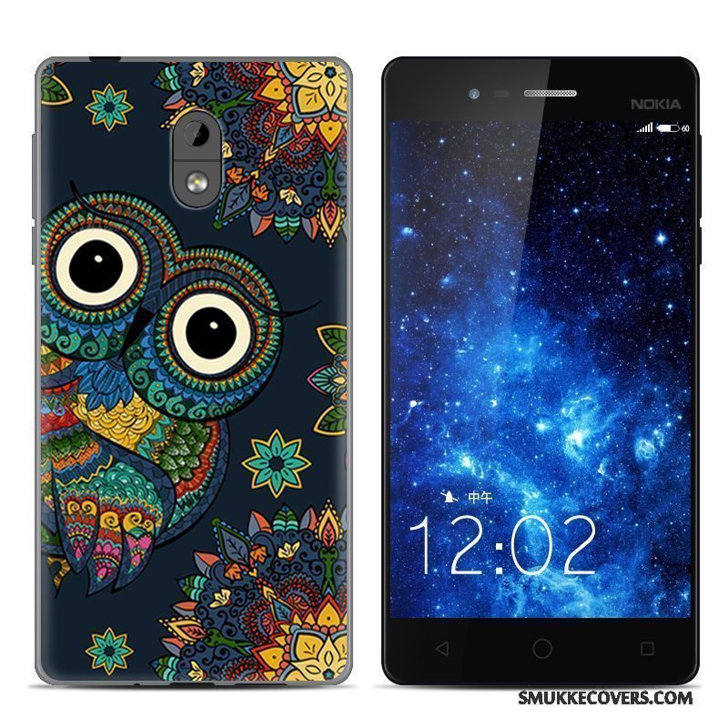 Etui Nokia 3 Kreativ Leopard Gennemsigtig, Cover Nokia 3 Beskyttelse Trend Telefon