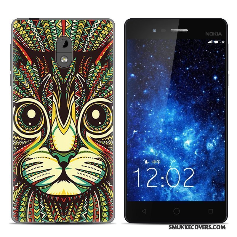 Etui Nokia 3 Kreativ Leopard Gennemsigtig, Cover Nokia 3 Beskyttelse Trend Telefon