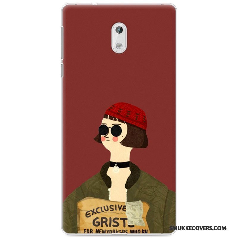 Etui Nokia 3 Malet Telefonelskeren, Cover Nokia 3 Blød Gul Lyse