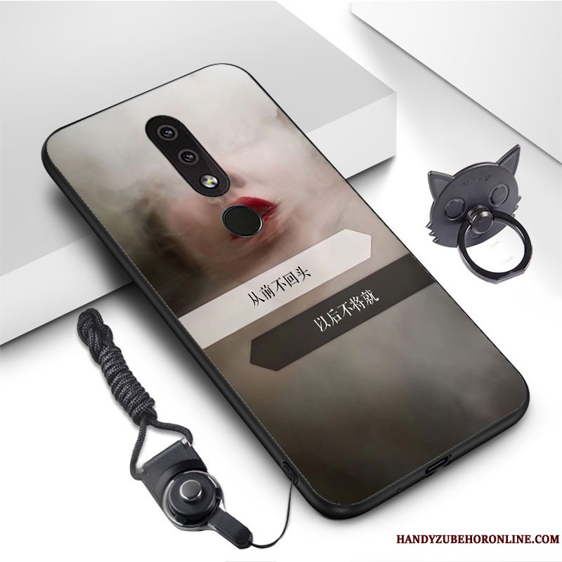 Etui Nokia 4.2 Tasker Vind Anti-fald, Cover Nokia 4.2 Beskyttelse Hvid Lyse