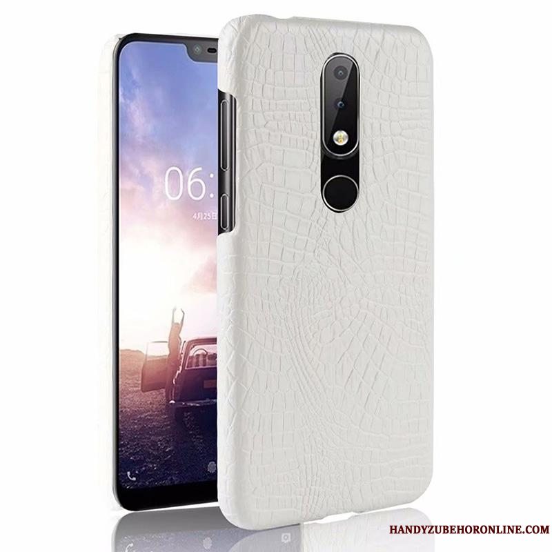 Etui Nokia 5.1 Plus Læder Kvalitet Krokodille Mønster, Cover Nokia 5.1 Plus Beskyttelse Telefonaf Personlighed