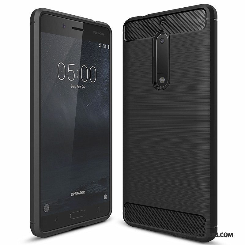 Etui Nokia 5 Beskyttelse Telefonfiber, Cover Nokia 5 Blød Rød