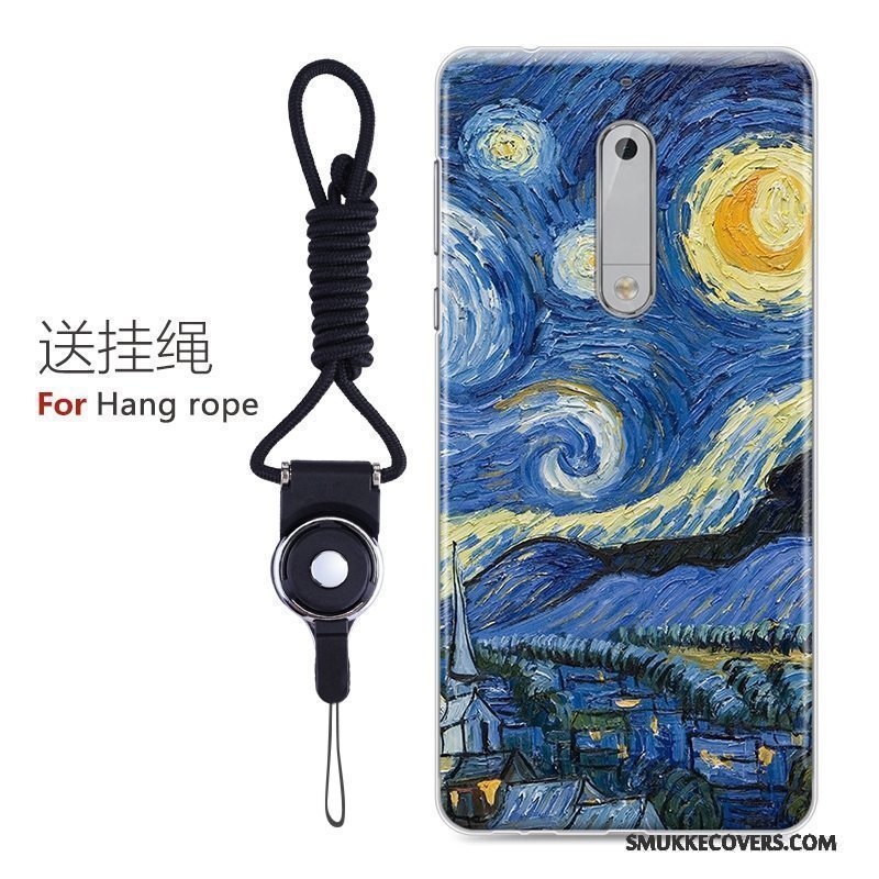 Etui Nokia 5 Silikone Smuk Trend, Cover Nokia 5 Cartoon Anti-fald Telefon