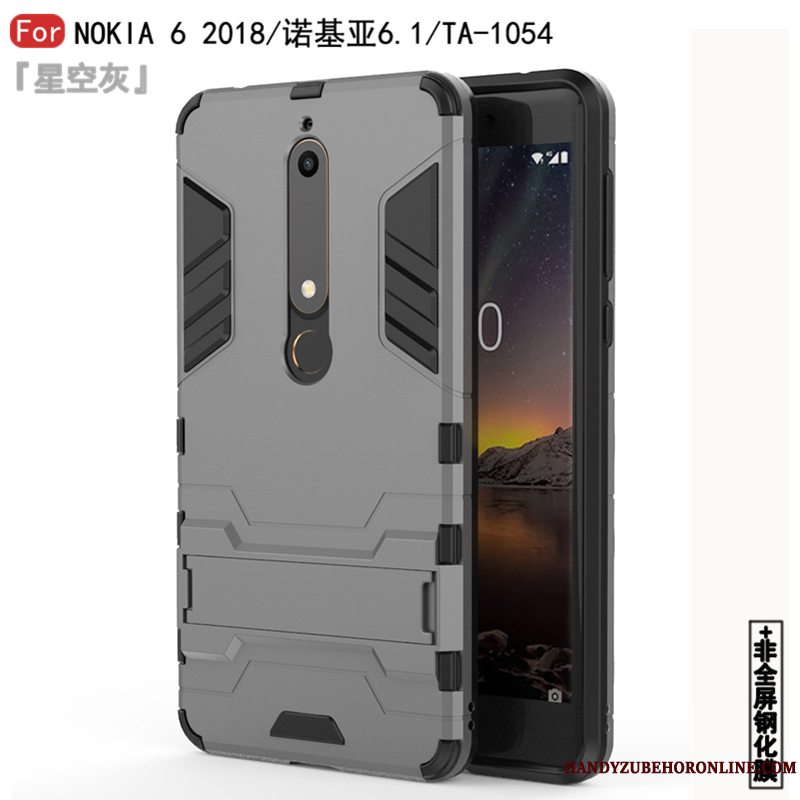 Etui Nokia 6.1 Support Af Personlighed Anti-fald, Cover Nokia 6.1 Tasker Hård Telefon