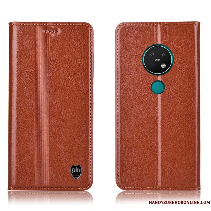 Etui Nokia 6.2 Folio Rød Mønster, Cover Nokia 6.2 Tasker Anti-fald Telefon