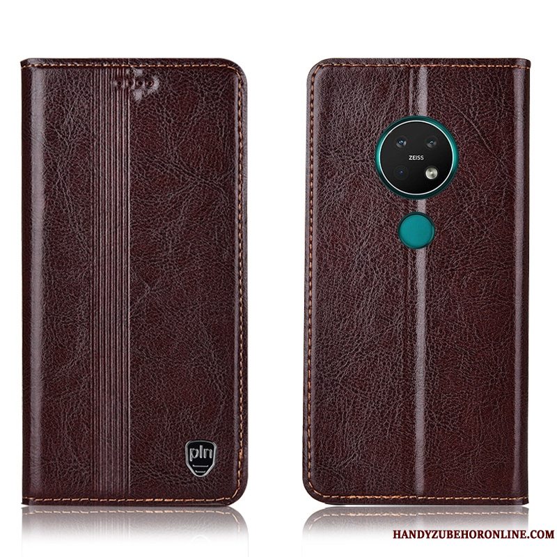 Etui Nokia 6.2 Folio Rød Mønster, Cover Nokia 6.2 Tasker Anti-fald Telefon