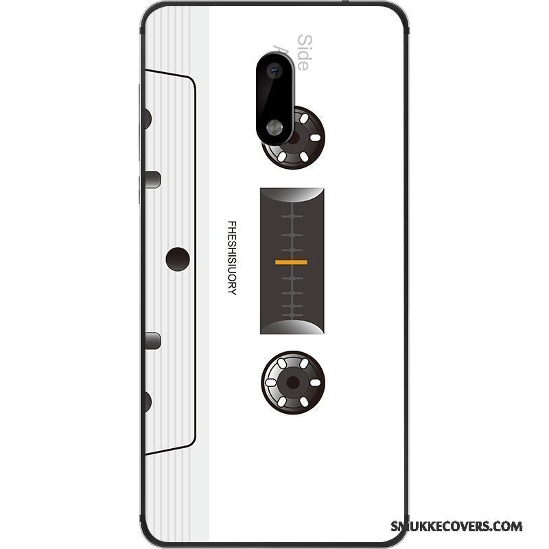Etui Nokia 6 Beskyttelse Hvid Trend, Cover Nokia 6 Silikone Anti-fald Telefon