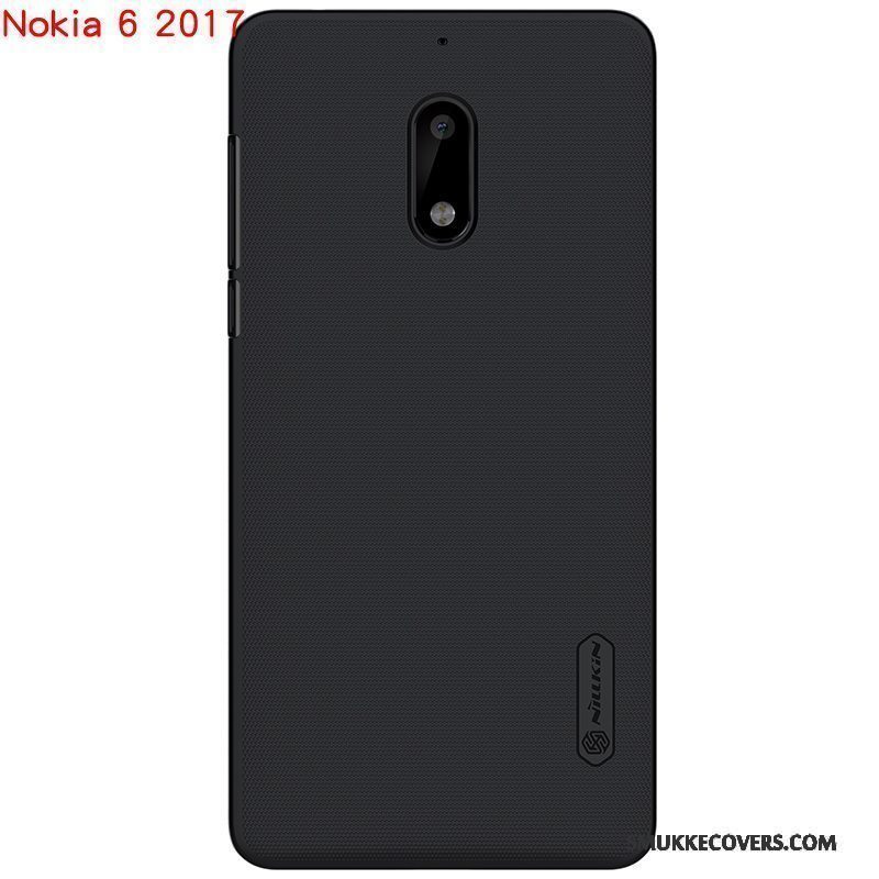 Etui Nokia 6 Beskyttelse Sort Hård, Cover Nokia 6 Guld Telefon