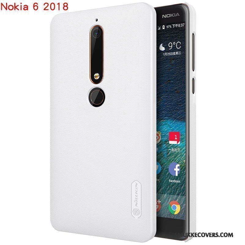 Etui Nokia 6 Beskyttelse Sort Hård, Cover Nokia 6 Guld Telefon