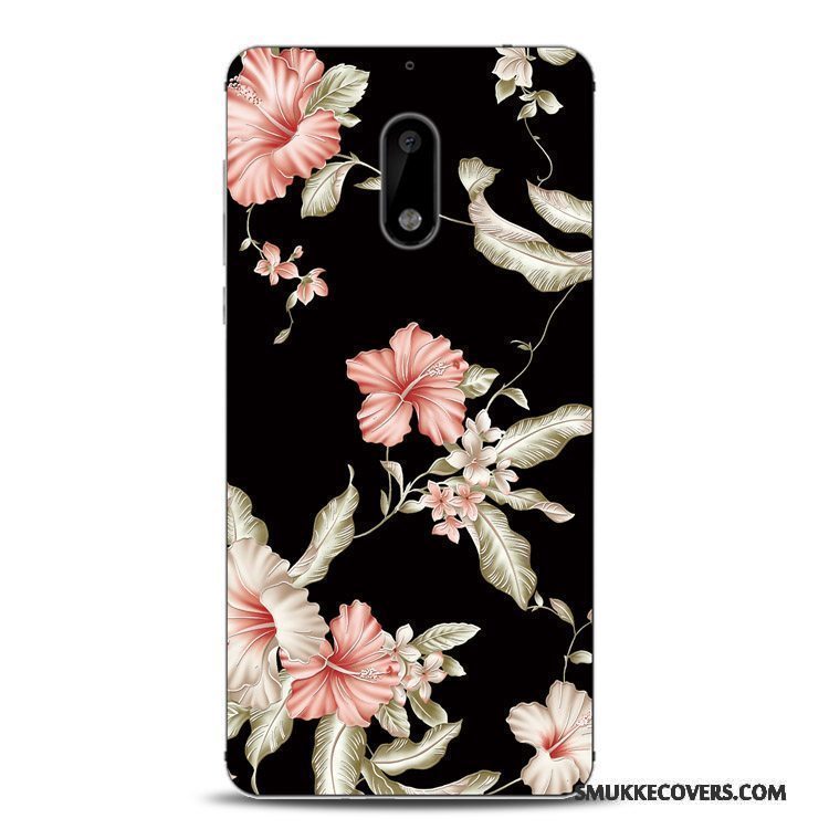 Etui Nokia 6 Beskyttelse Telefonblomster, Cover Nokia 6 Silikone Lille Sektion