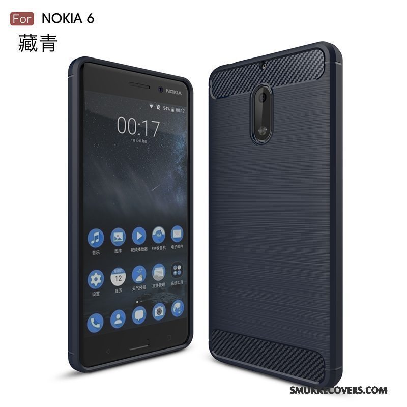 Etui Nokia 6 Blød Telefonanti-fald, Cover Nokia 6 Silikone Ny Rød