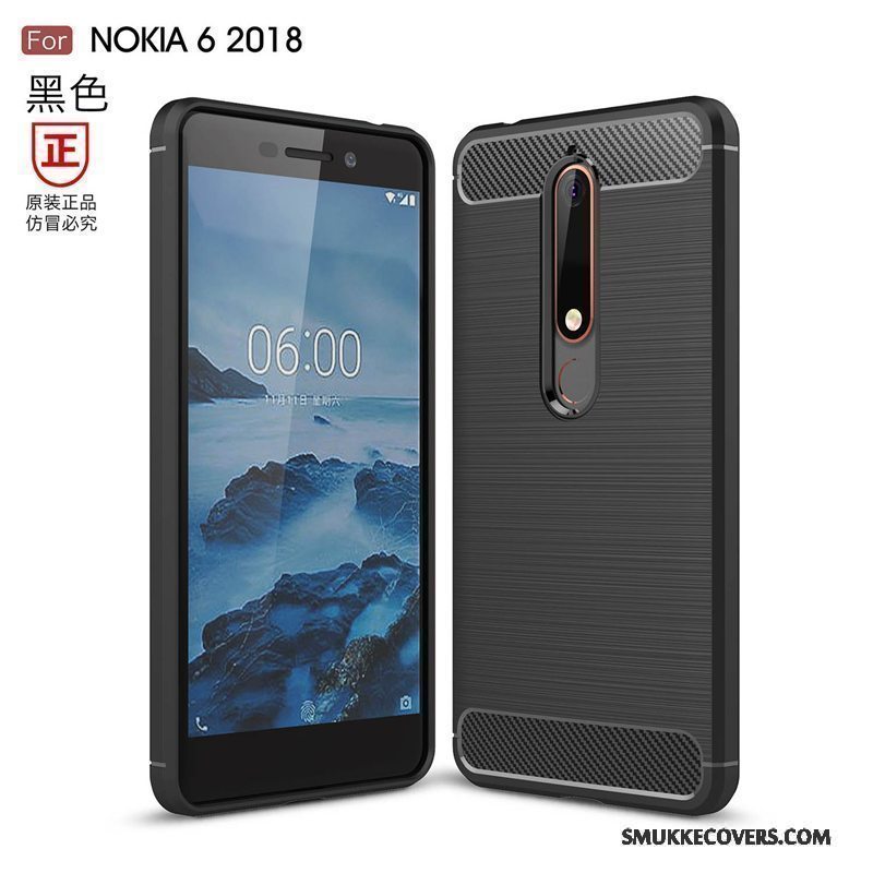 Etui Nokia 6 Blød Telefonanti-fald, Cover Nokia 6 Silikone Ny Rød