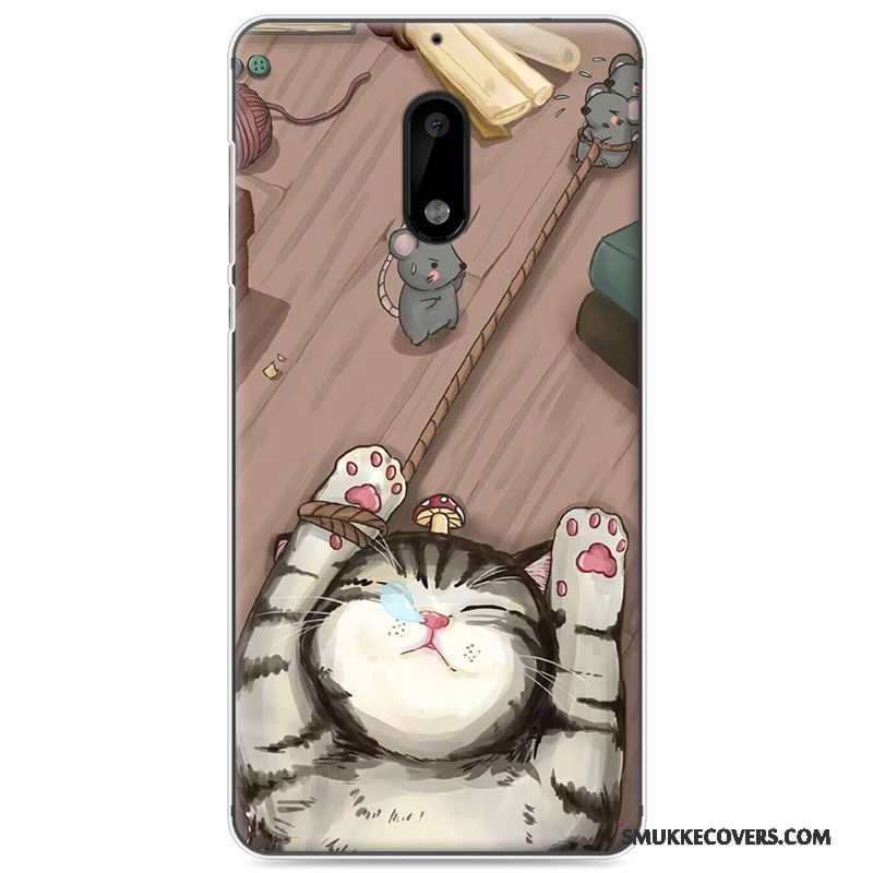 Etui Nokia 6 Cartoon Trend Telefon, Cover Nokia 6 Silikone Grøn Anti-fald