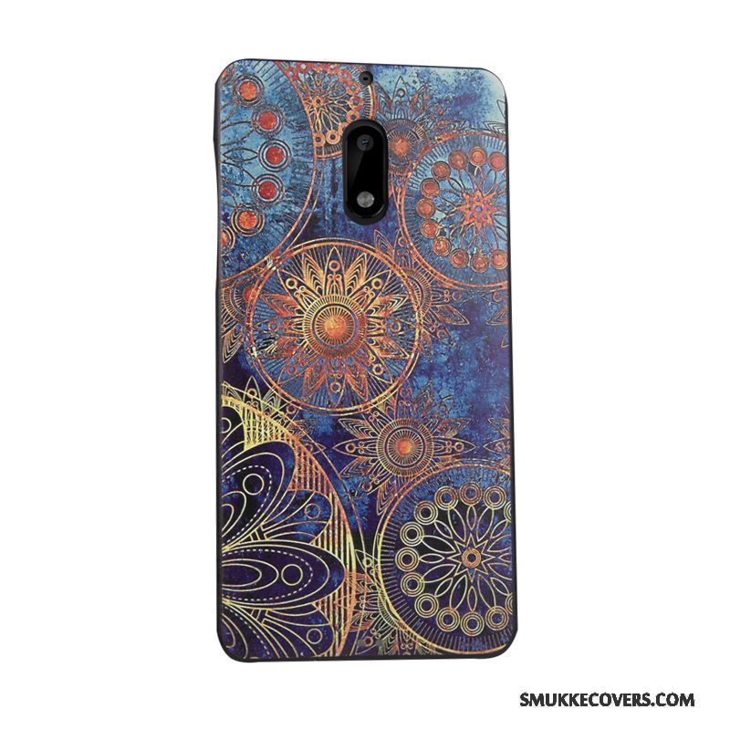 Etui Nokia 6 Relief Telefontrend, Cover Nokia 6 Blød Business