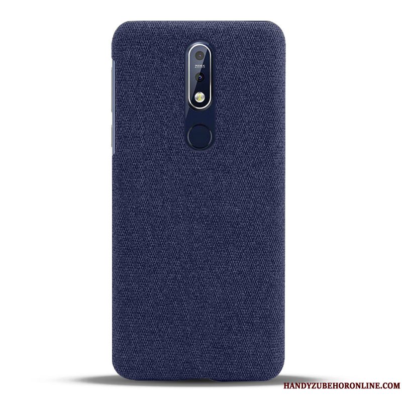 Etui Nokia 7.1 Beskyttelse Anti-fald Klud, Cover Nokia 7.1 Let Tynd Sort