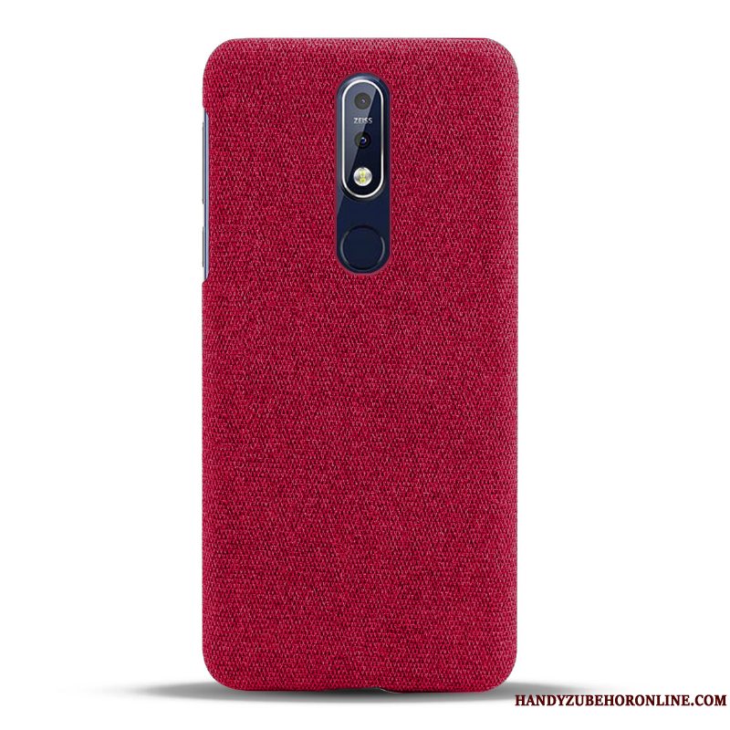 Etui Nokia 7.1 Beskyttelse Anti-fald Klud, Cover Nokia 7.1 Let Tynd Sort