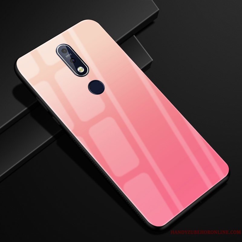 Etui Nokia 7.1 Beskyttelse Rød Telefon, Cover Nokia 7.1 Gradient Lilla