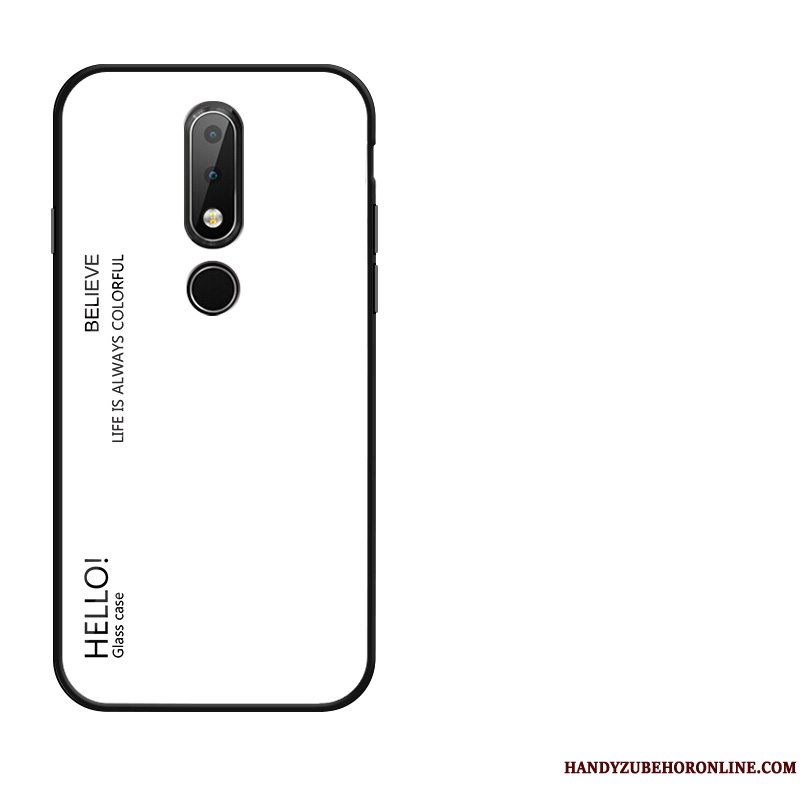 Etui Nokia 7.1 Kreativ Af Personlighed Elskeren, Cover Nokia 7.1 Gradient Glas