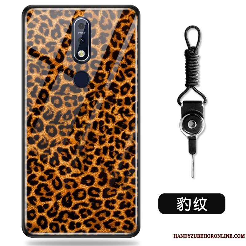 Etui Nokia 7.1 Kreativ Af Personlighed Hård, Cover Nokia 7.1 Blød Smuk Hvid