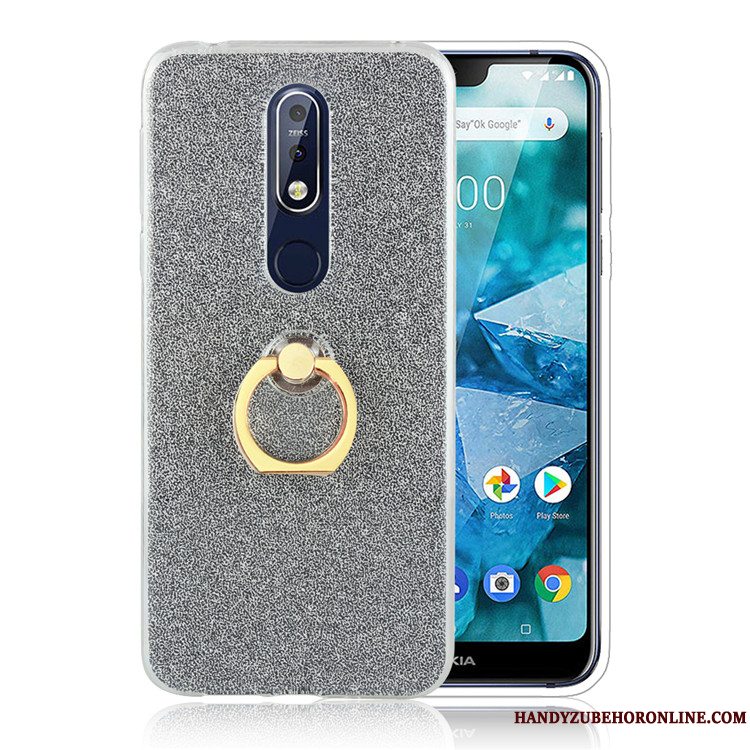 Etui Nokia 7.1 Kreativ Ring Simple, Cover Nokia 7.1 Anti-fald Business