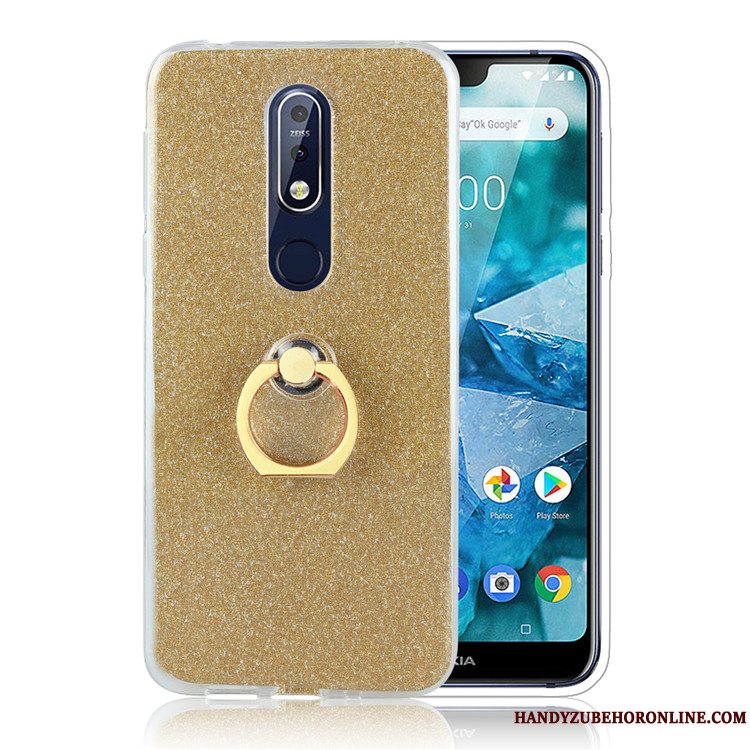 Etui Nokia 7.1 Kreativ Ring Simple, Cover Nokia 7.1 Anti-fald Business