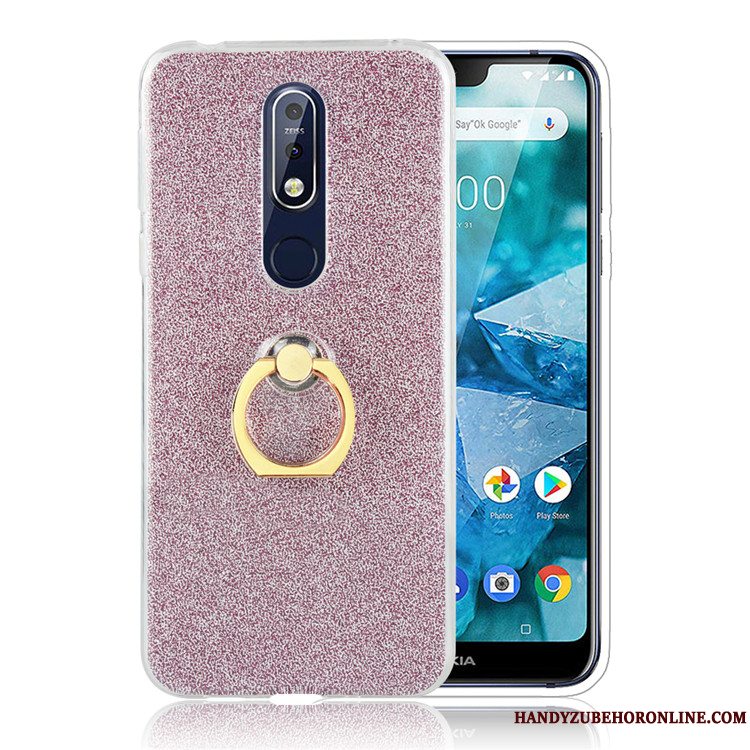 Etui Nokia 7.1 Kreativ Ring Simple, Cover Nokia 7.1 Anti-fald Business