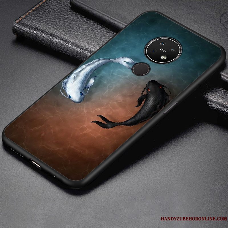 Etui Nokia 7.2 Blød Anti-fald Telefon, Cover Nokia 7.2 Cartoon Trend Rød