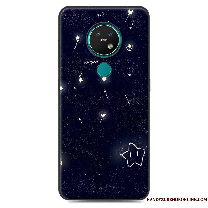 Etui Nokia 7.2 Kreativ Telefonsimple, Cover Nokia 7.2 Farve Nubuck