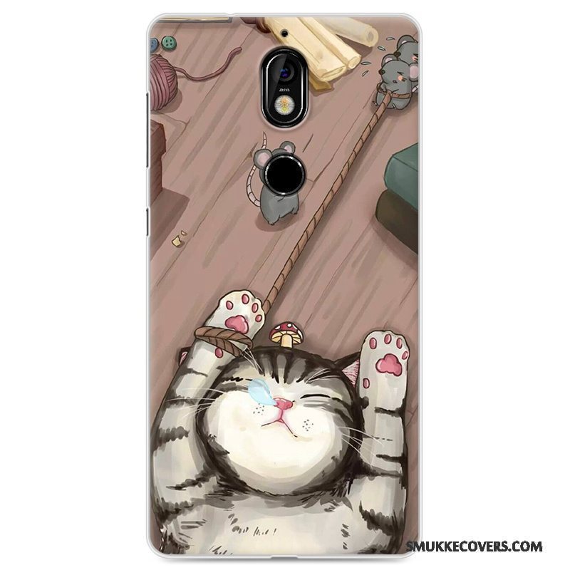 Etui Nokia 7 Beskyttelse Telefonanti-fald, Cover Nokia 7 Cartoon Trend Lyserød