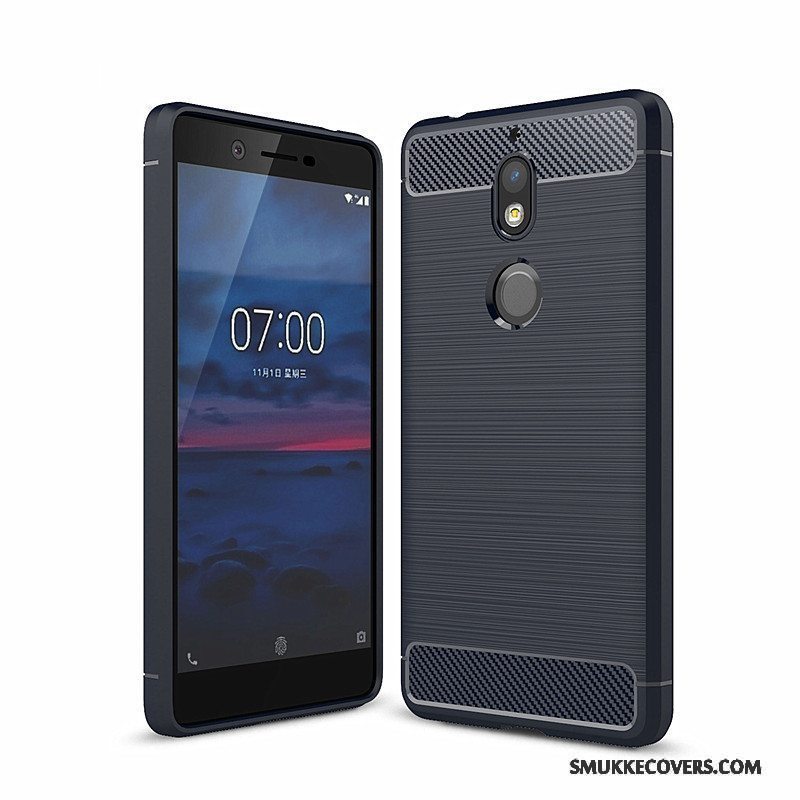 Etui Nokia 7 Blød Rød Fiber, Cover Nokia 7 Tasker