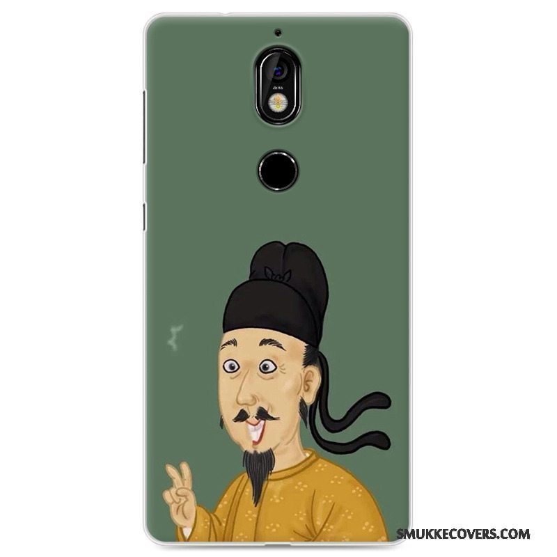 Etui Nokia 7 Kreativ Anti-fald Trend, Cover Nokia 7 Malet Gul Telefon