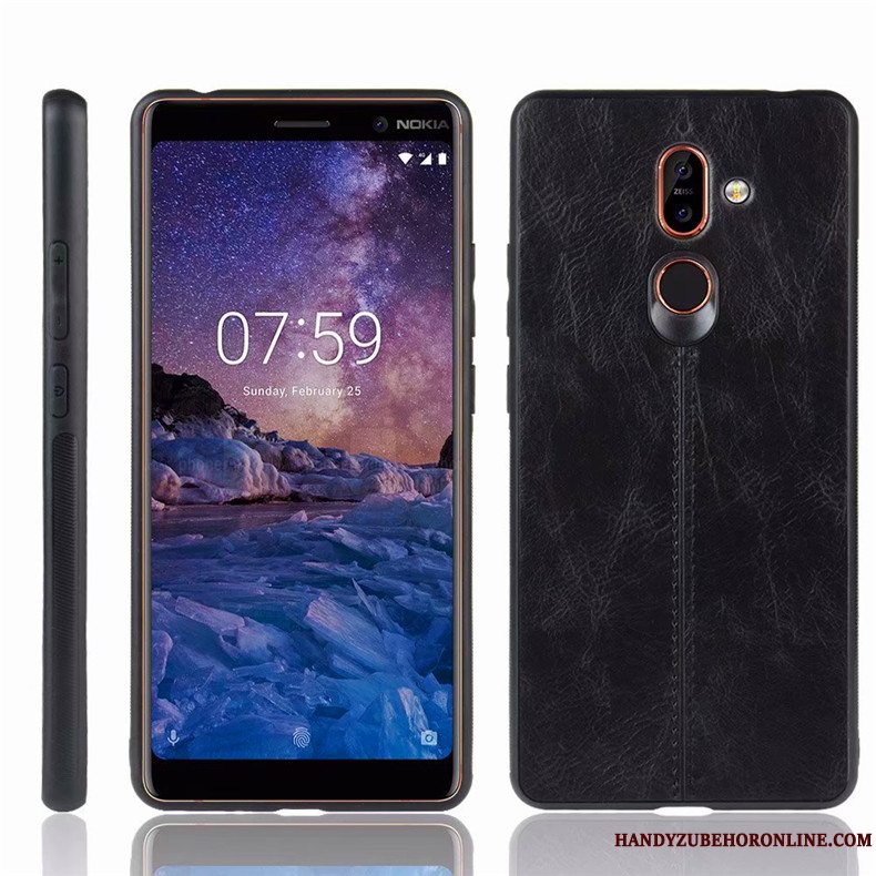 Etui Nokia 7 Plus Beskyttelse Blå Telefon, Cover Nokia 7 Plus Anti-fald