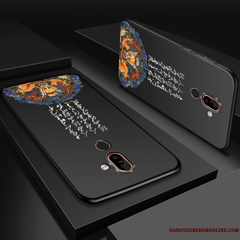 Etui Nokia 7 Plus Beskyttelse Telefonhård, Cover Nokia 7 Plus Sort Anti-fald