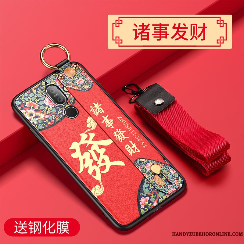 Etui Nokia 7 Plus Blød Trendy Nubuck, Cover Nokia 7 Plus Tasker Net Red Af Personlighed