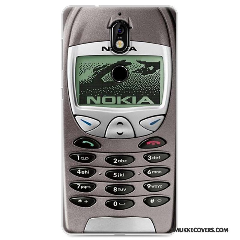Etui Nokia 7 Tasker Trend Telefon, Cover Nokia 7 Kreativ Rød Af Personlighed