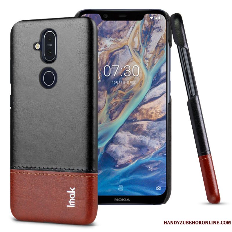 Etui Nokia 8.1 Læder Telefonkort, Cover Nokia 8.1 Beskyttelse