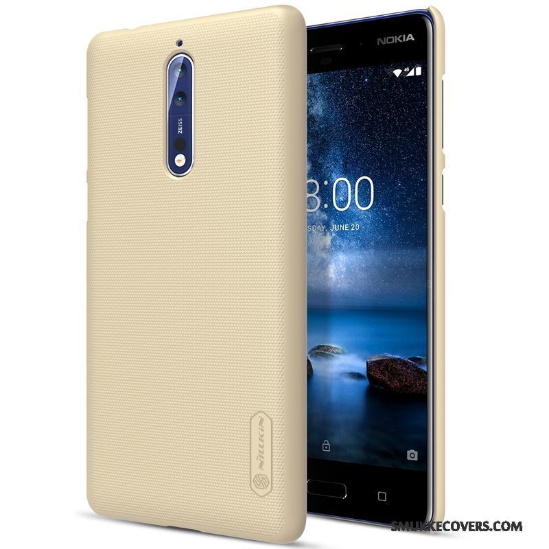 Etui Nokia 8 Beskyttelse Telefonanti-fald, Cover Nokia 8 Hvid Guld