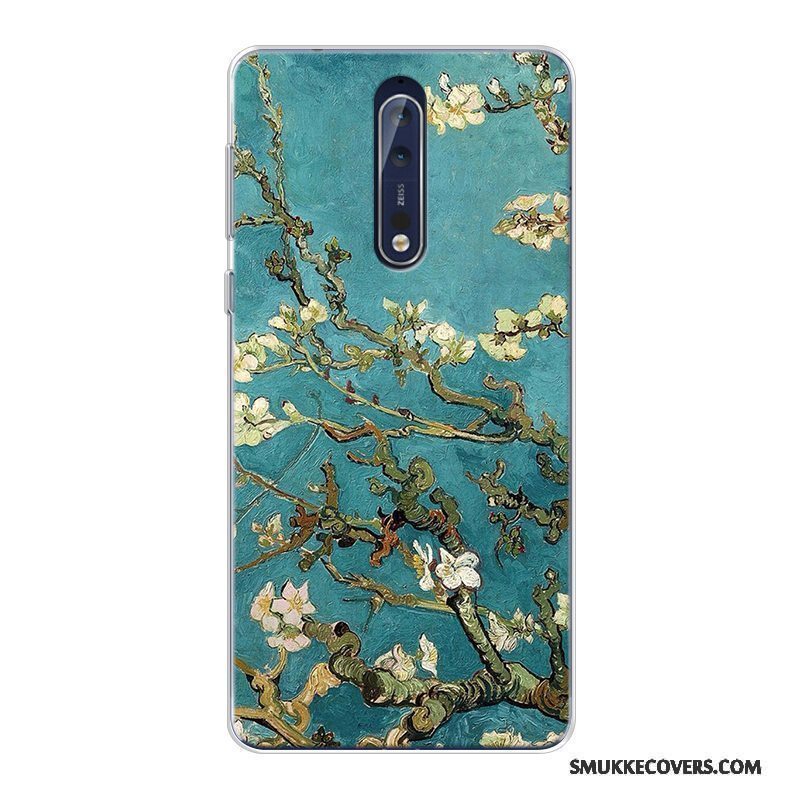 Etui Nokia 8 Blød Kunst Original, Cover Nokia 8 Tasker Telefonstjerneklar