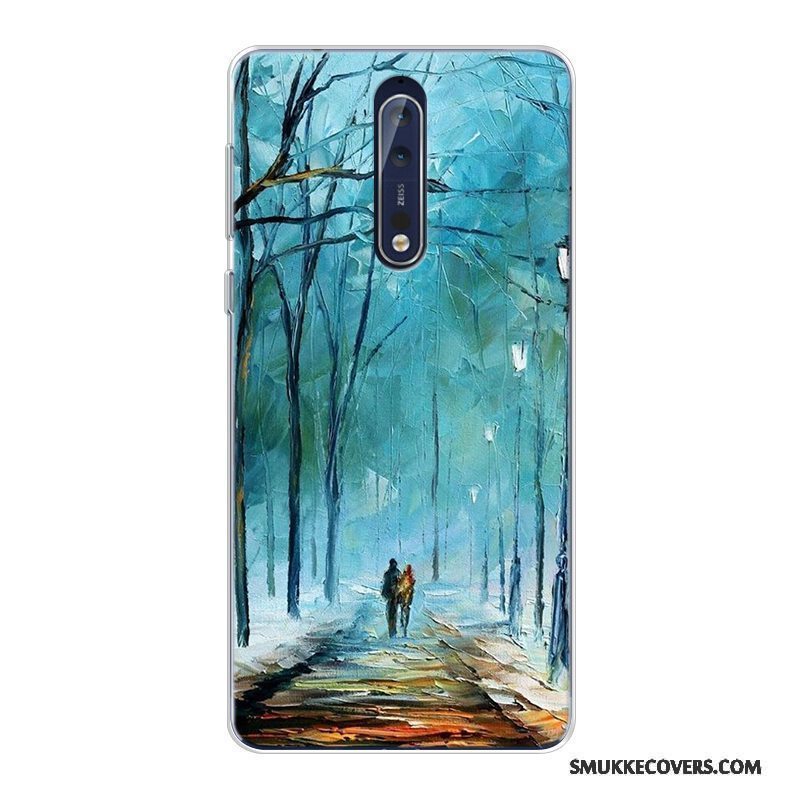 Etui Nokia 8 Blød Kunst Original, Cover Nokia 8 Tasker Telefonstjerneklar