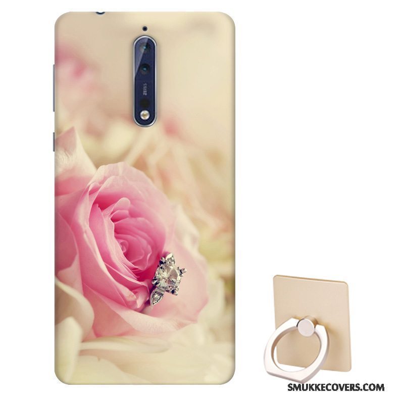 Etui Nokia 8 Blød Tilpas Nubuck, Cover Nokia 8 Cartoon Telefonanti-fald