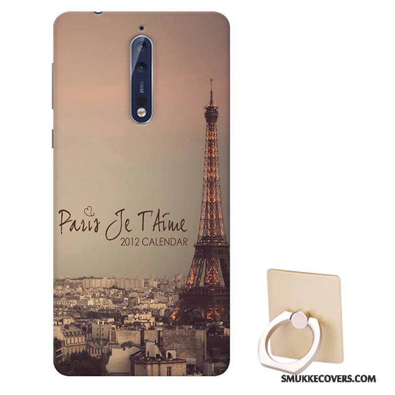 Etui Nokia 8 Blød Tilpas Nubuck, Cover Nokia 8 Cartoon Telefonanti-fald