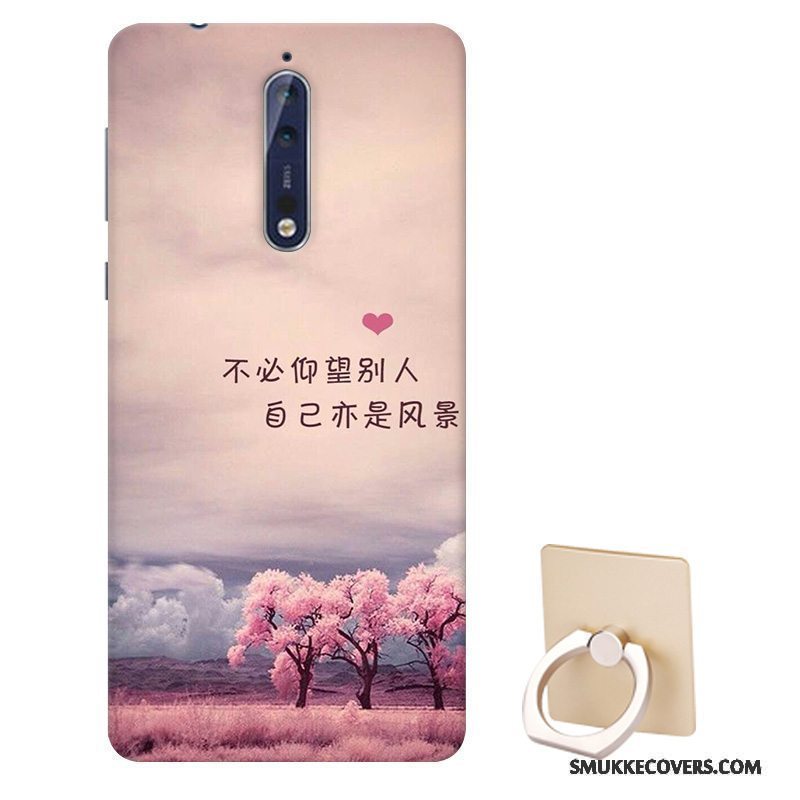 Etui Nokia 8 Blød Tilpas Nubuck, Cover Nokia 8 Cartoon Telefonanti-fald