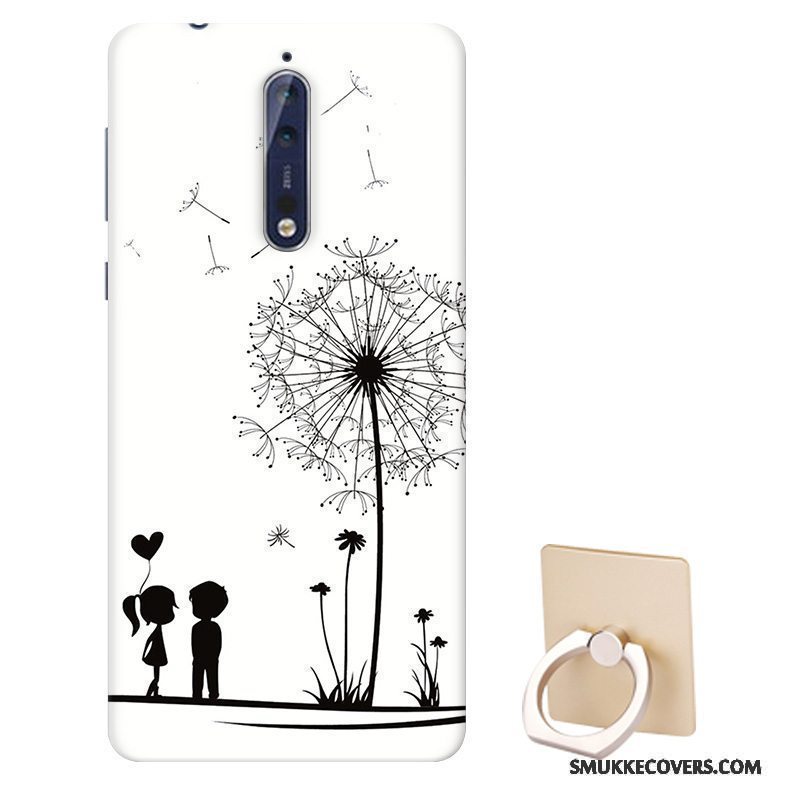 Etui Nokia 8 Blød Tilpas Nubuck, Cover Nokia 8 Cartoon Telefonanti-fald