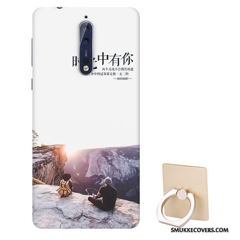 Etui Nokia 8 Blød Tilpas Nubuck, Cover Nokia 8 Cartoon Telefonanti-fald