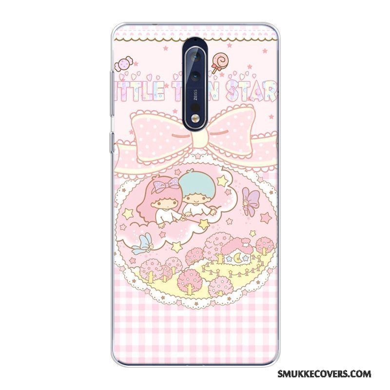 Etui Nokia 8 Cartoon Anti-fald Telefon, Cover Nokia 8 Blød Mønster Ny